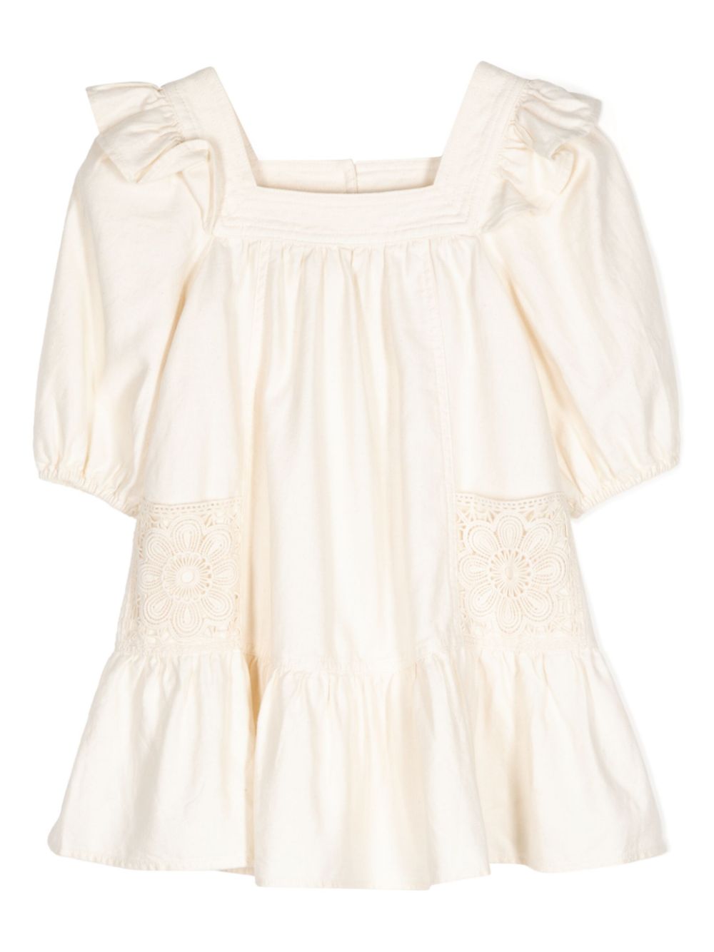 Halliday denim dress - Neutrals
