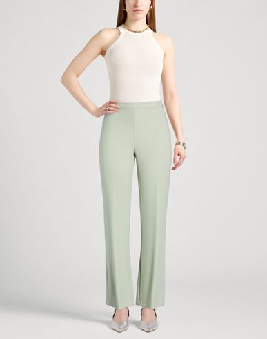 Woman Pants Sage green Size 6 Polyester, Viscose, Wool, Elastane