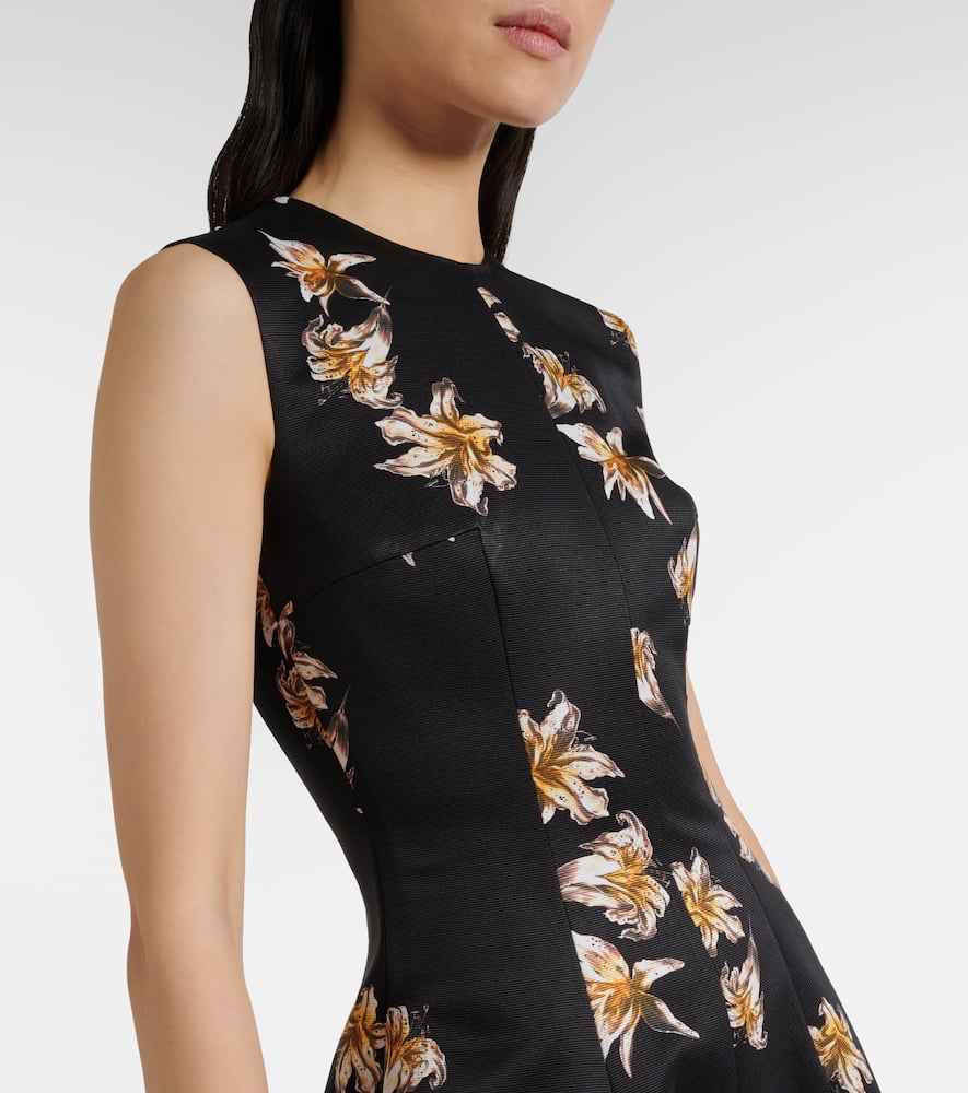 Mara floral duchess satin midi dress