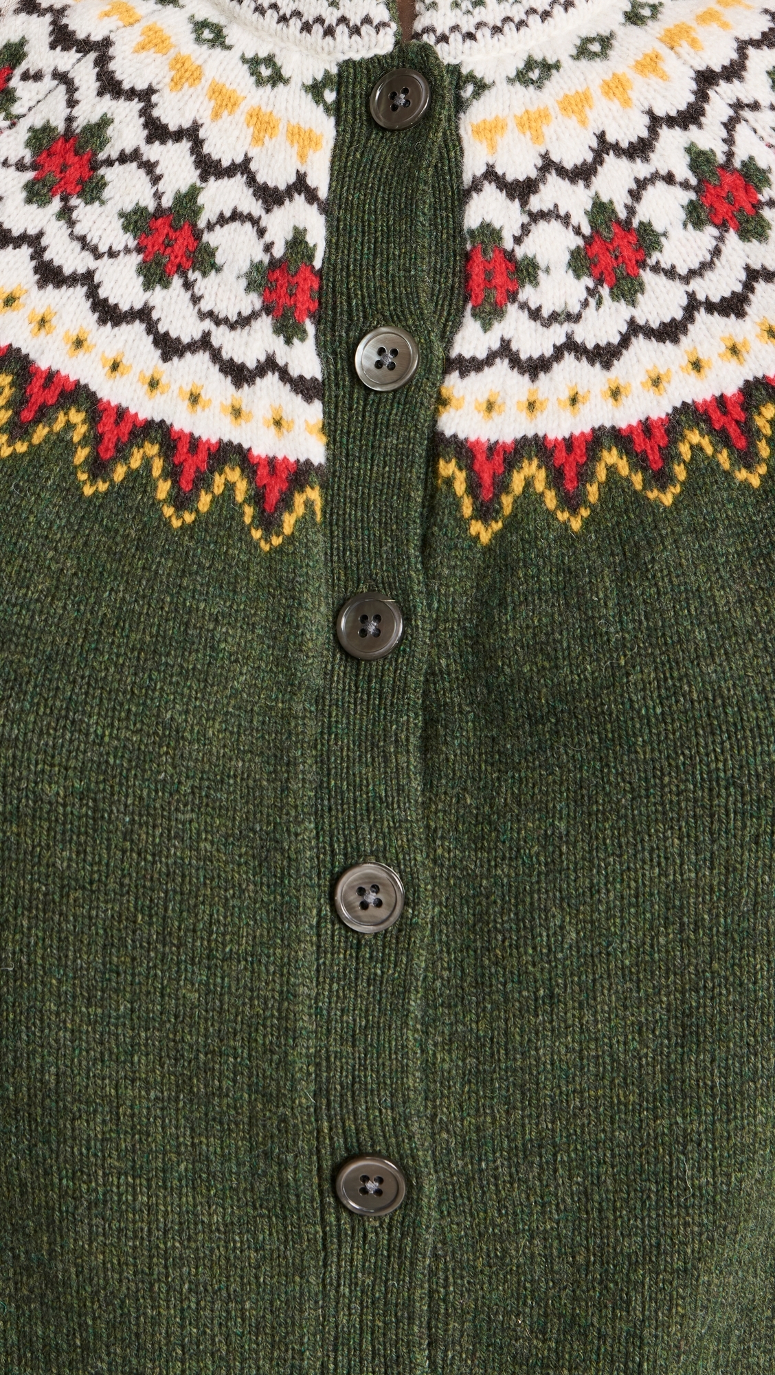 Hilde Fair Isle Cardigan Thyme Multi