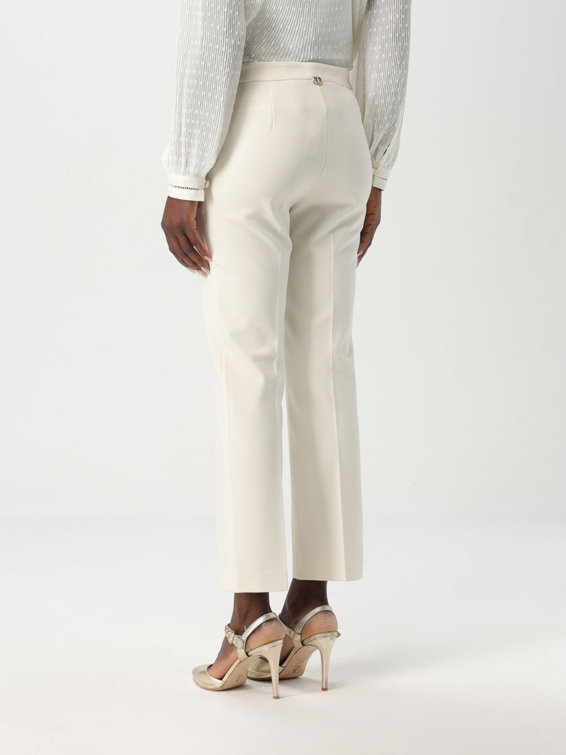 Pants Woman color Pearl