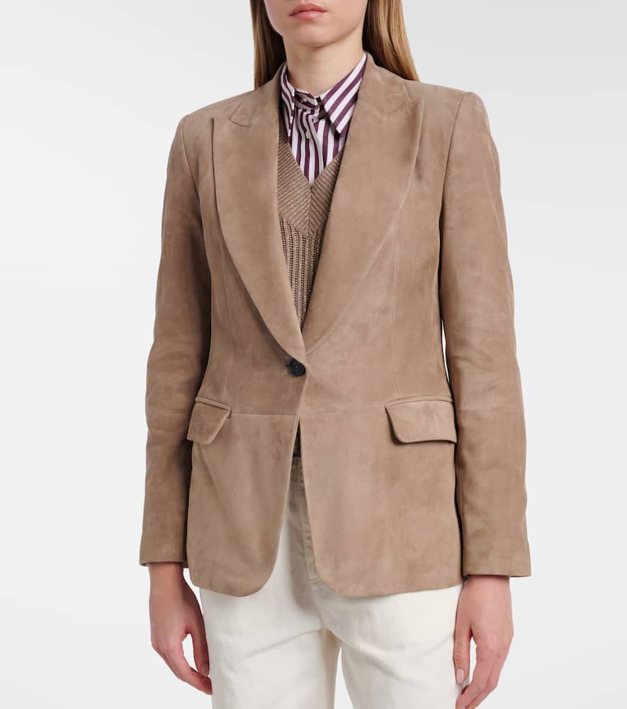 Suede blazer