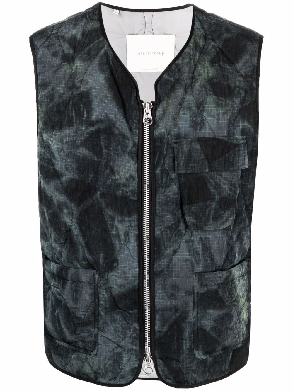 GENERAL tie-dye gilet - Grey