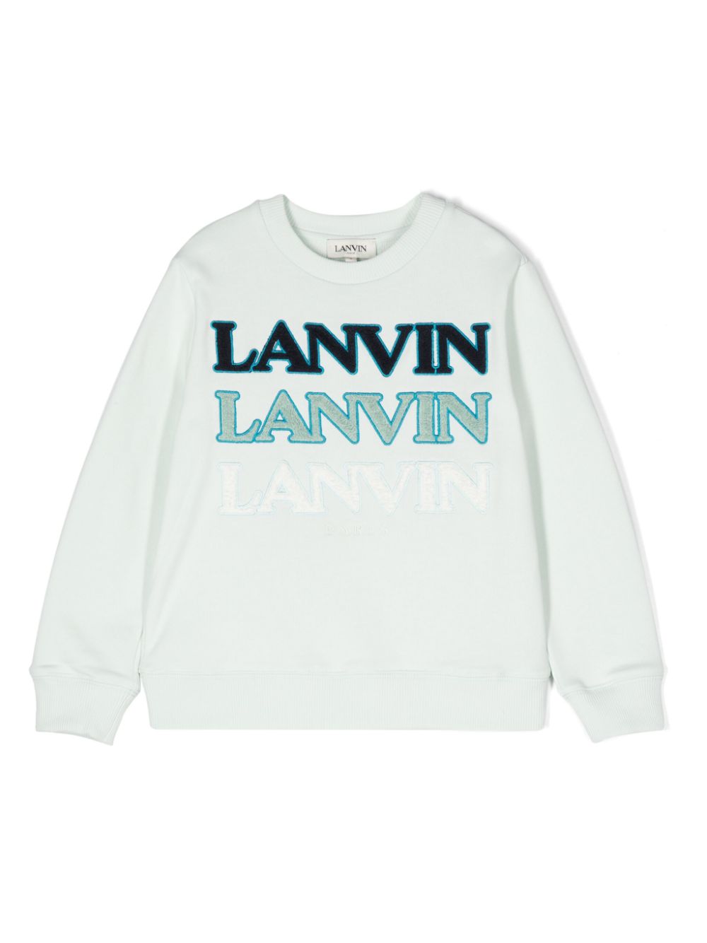 Logo-embroidered cotton sweatshirt - Green
