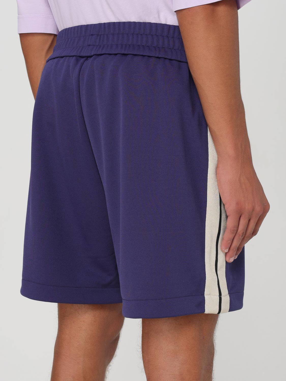 Logo-print track shorts - Blue