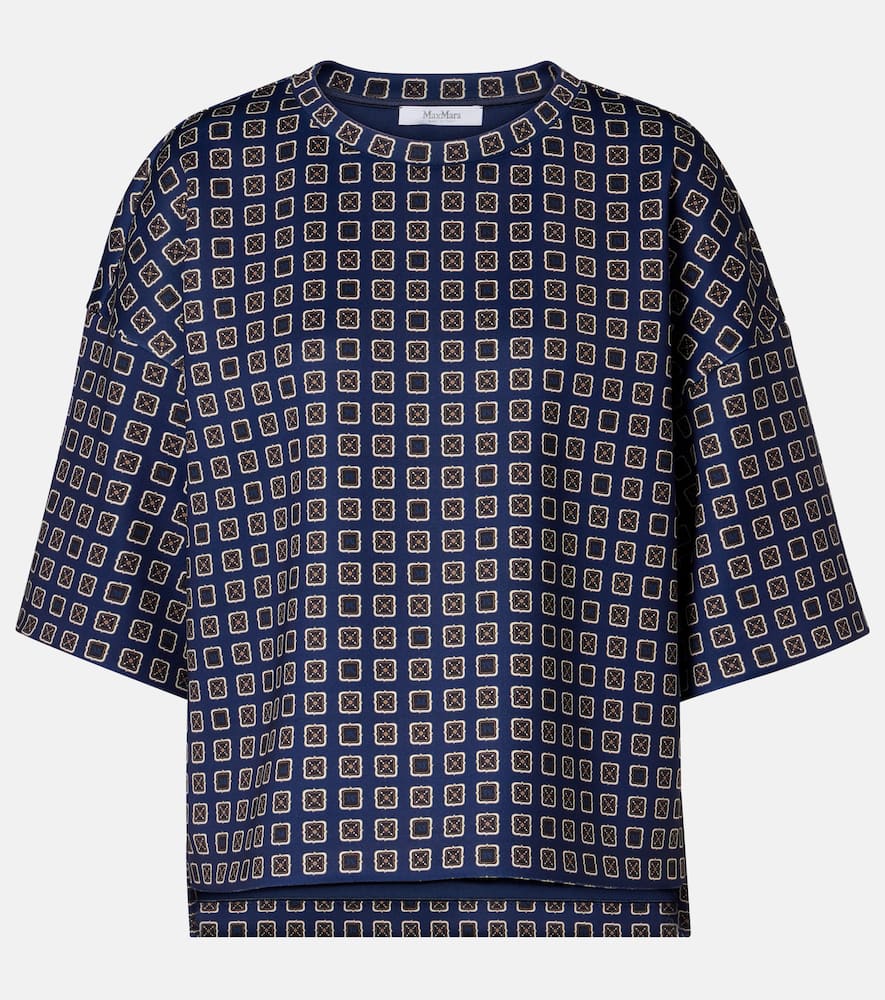 Notizia printed jersey top