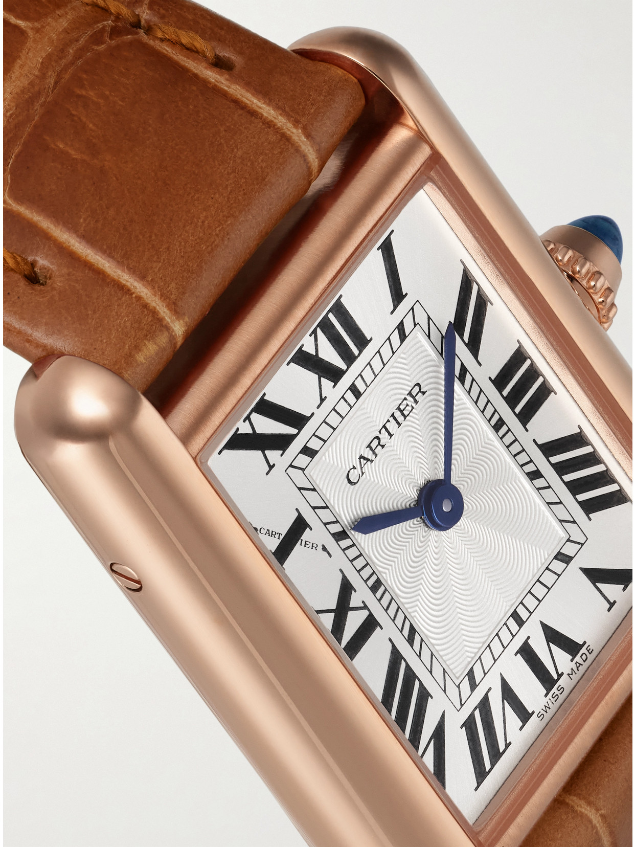 Tank Louis 29.5mm Small 18-karat Rose Gold And Alligator Watch - One size