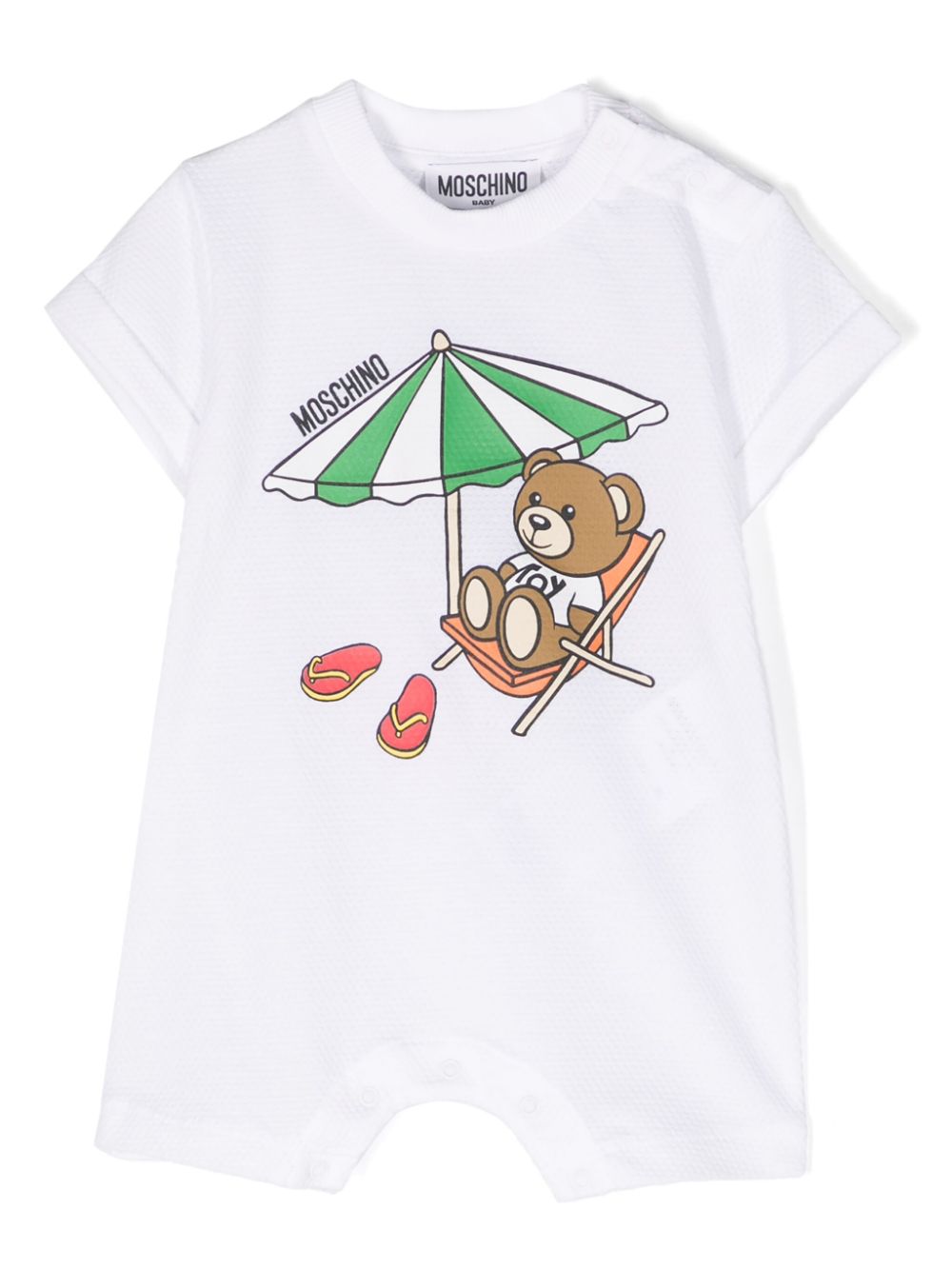 Teddy Bear cotton shorties - White