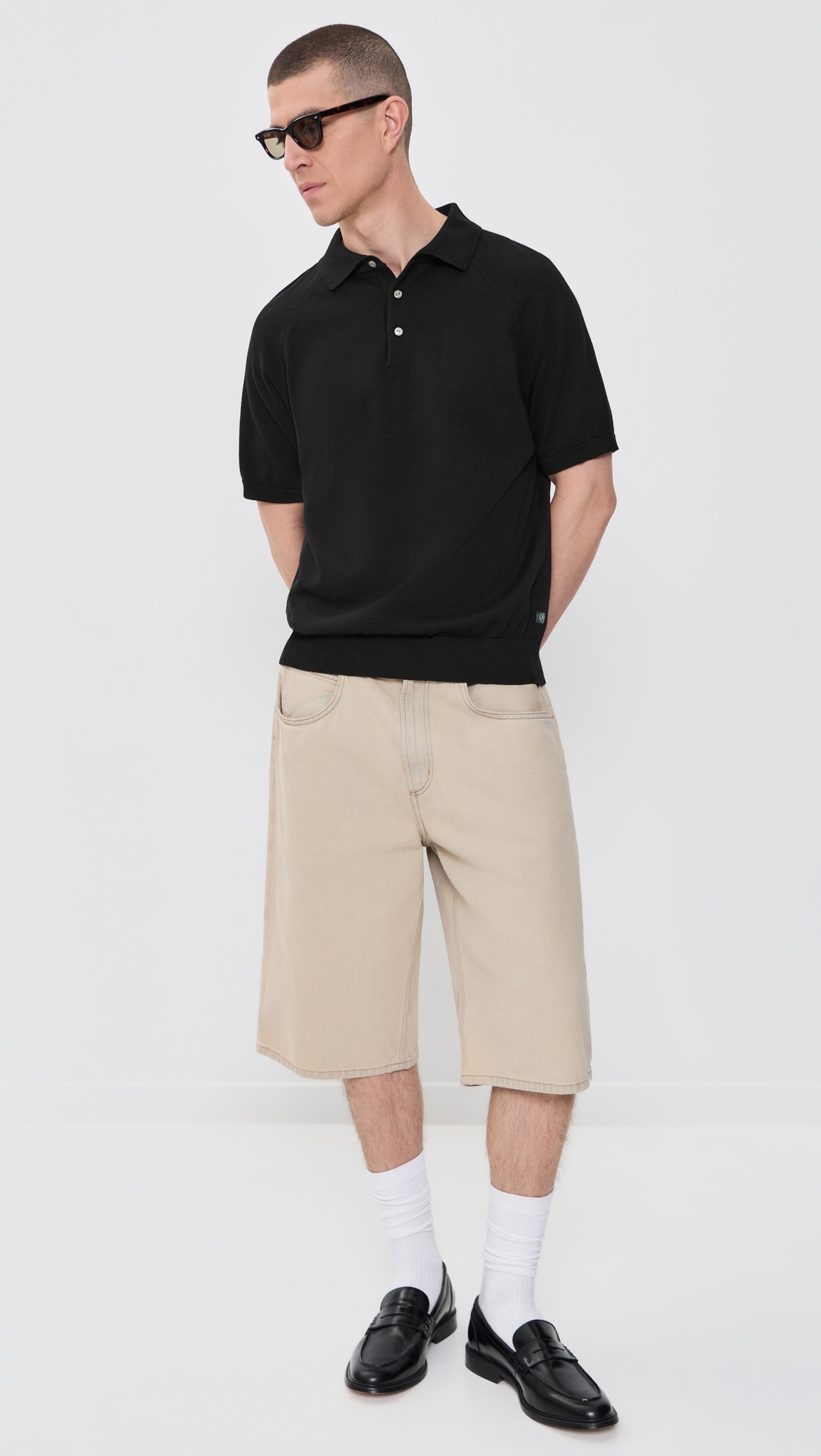 Madison Cotton Polo Black
