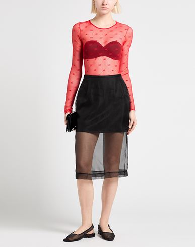 Woman Top Red Size 4 Polyamide, Elastane