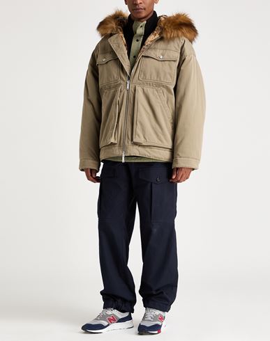 Man Jacket Khaki Size 40 Cotton, Acrylic, Polyester, Modacrylic