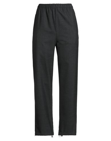 Woman Pants Charcoal Size S Polyester, Wool, Elastane