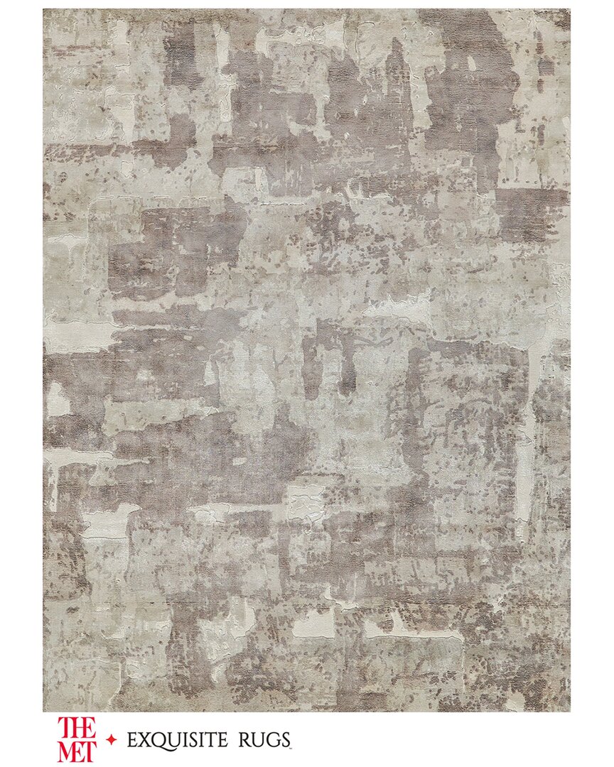 Papyrus Beige Wool/Bamboo Silk Handloomed Area Rug