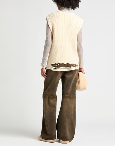 Woman Sweater Cream Size L Acrylic, Alpaca wool, Wool