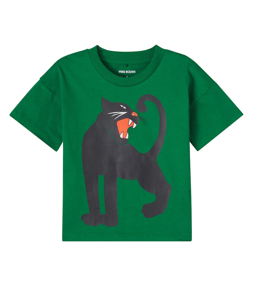 Panther cotton jersey T-shirt