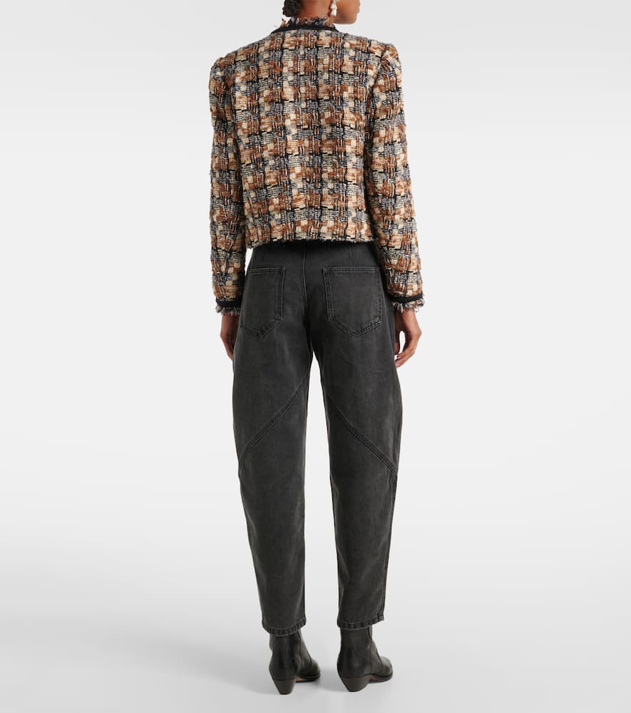 Kerry cropped wool-blend jacket