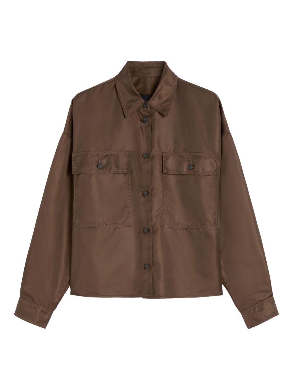 Cropped shirt - Brown