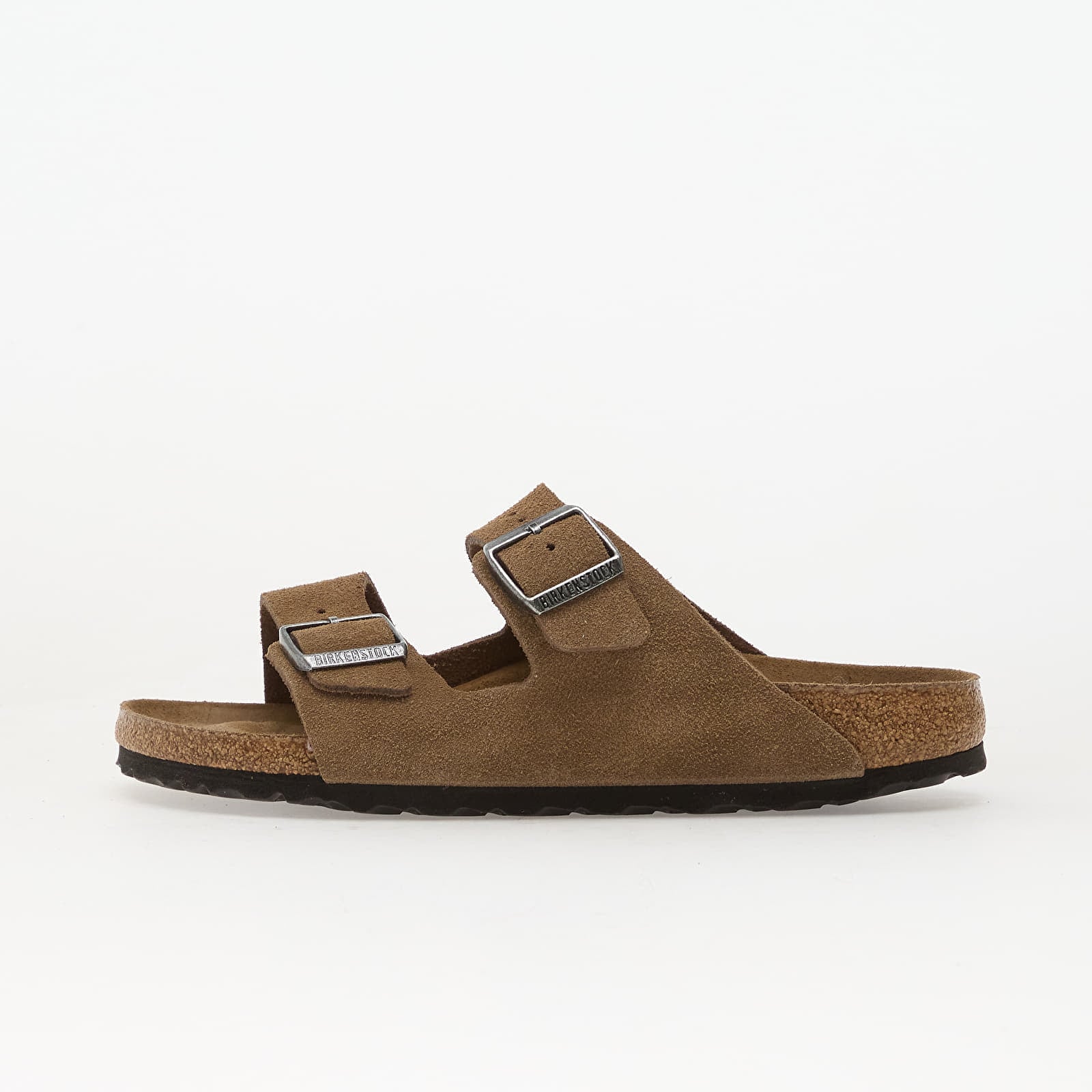Shoes Birkenstock Arizona Soft Footbed Suede Leather Unisex Dark Tea Tona