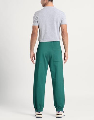 Man Pants Green Size XXL Cotton, Polyester