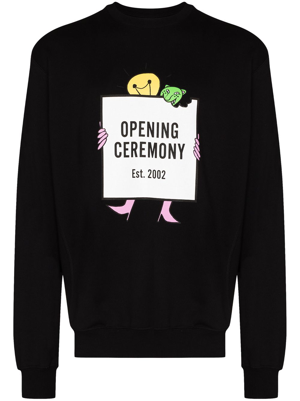 Lightbulb crew neck sweatshirt - Black