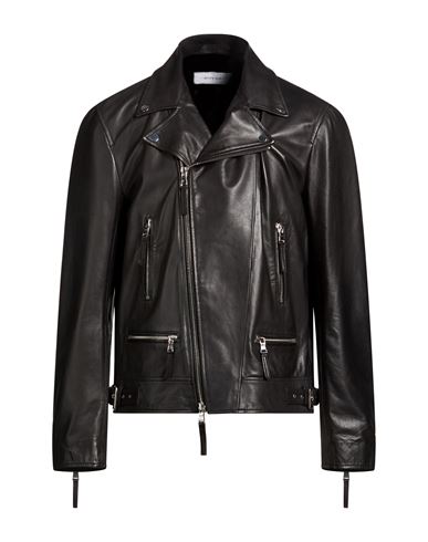 Man Jacket Black Size 36 Leather