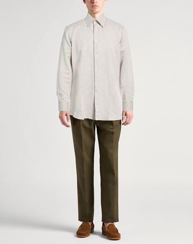 Man Shirt Sand Size 15 ½ Linen, Cotton