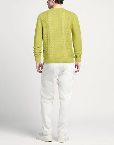 Man Sweater Lime green Size 42 Merino Wool