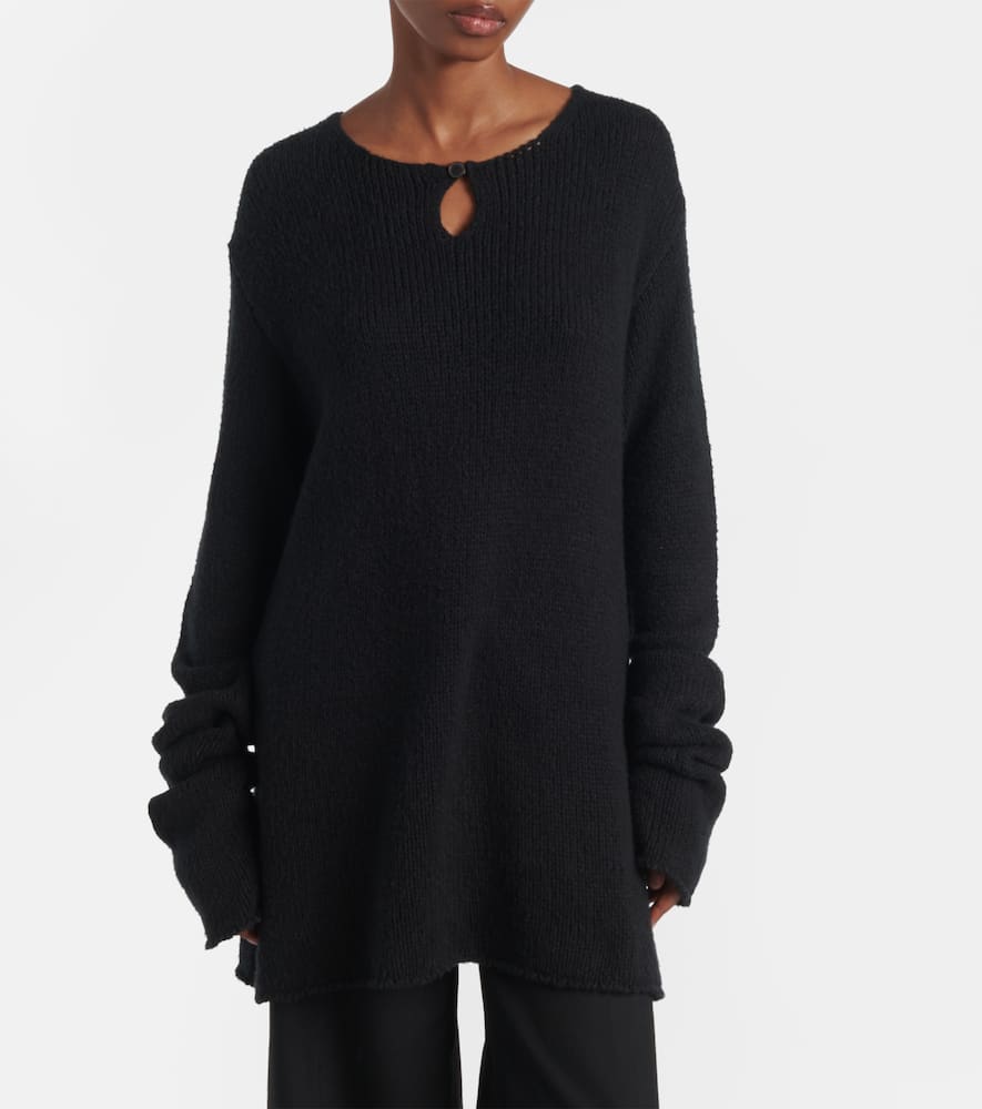 Cotton, silk, and cashmere sweater