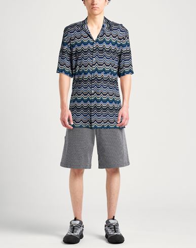 Man Shirt Navy Size 40 Cotton