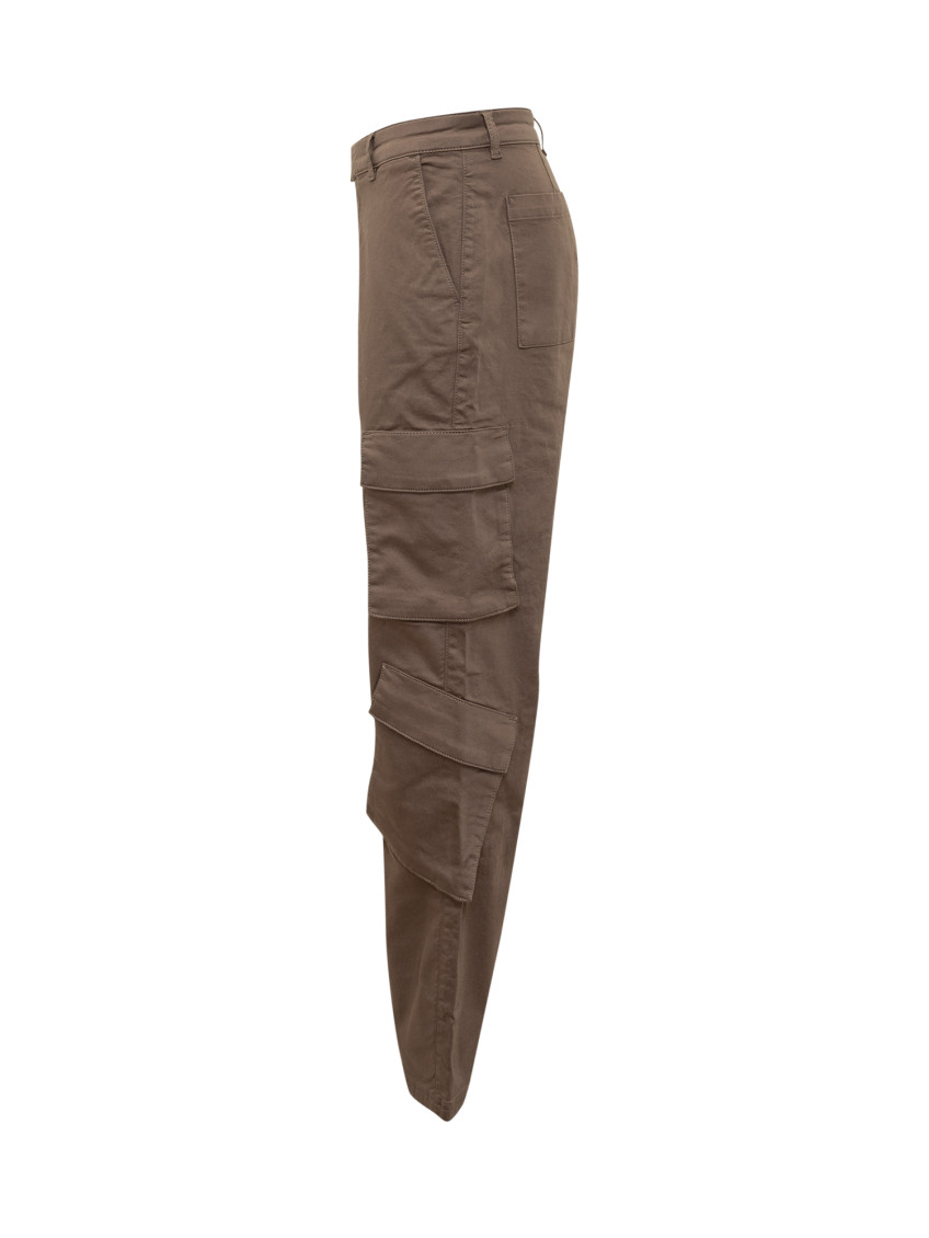 Brown Straight Cargos Pants