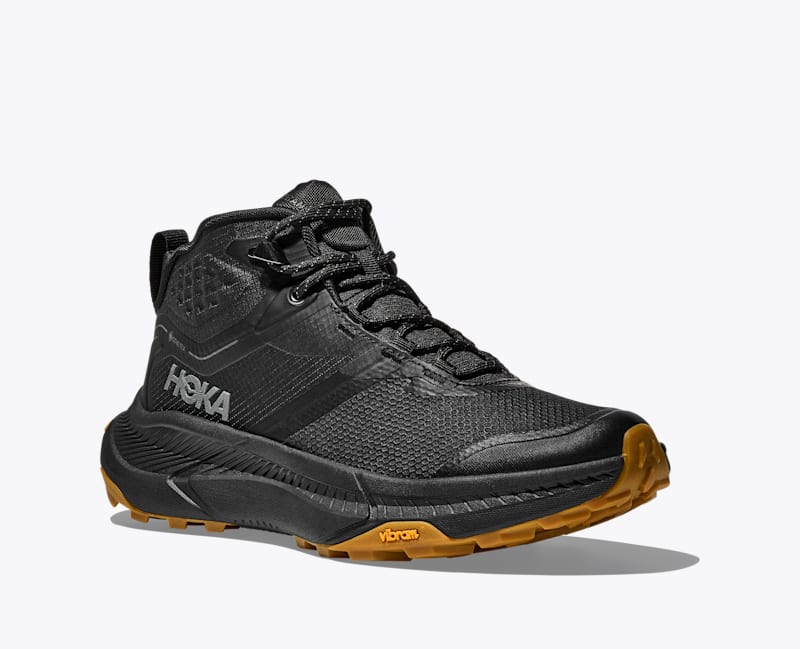 HOKA Women's Transport Hike GTX Shoes in Black/Black