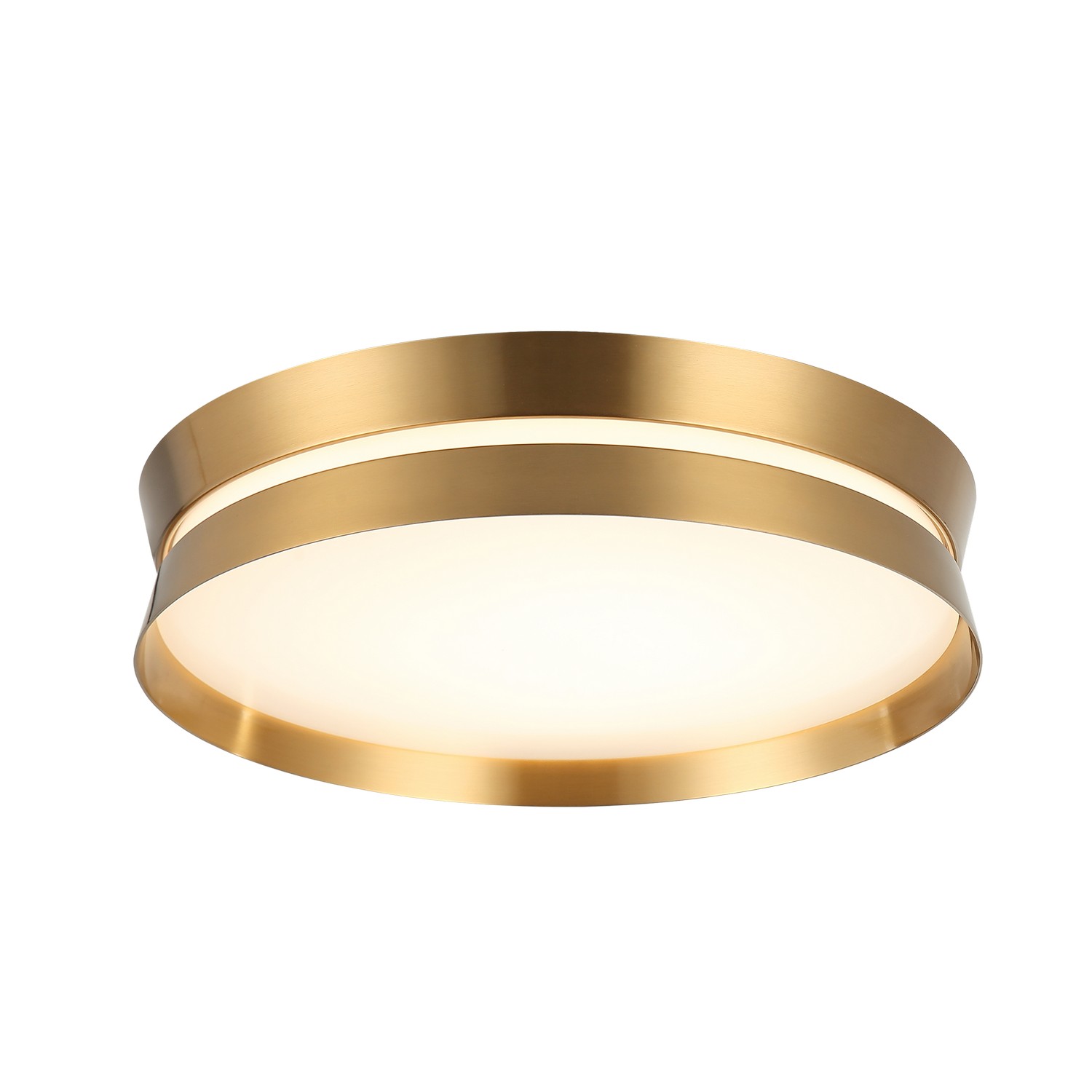 Aged Gold Brass Flush Mount from the Greyson Collection