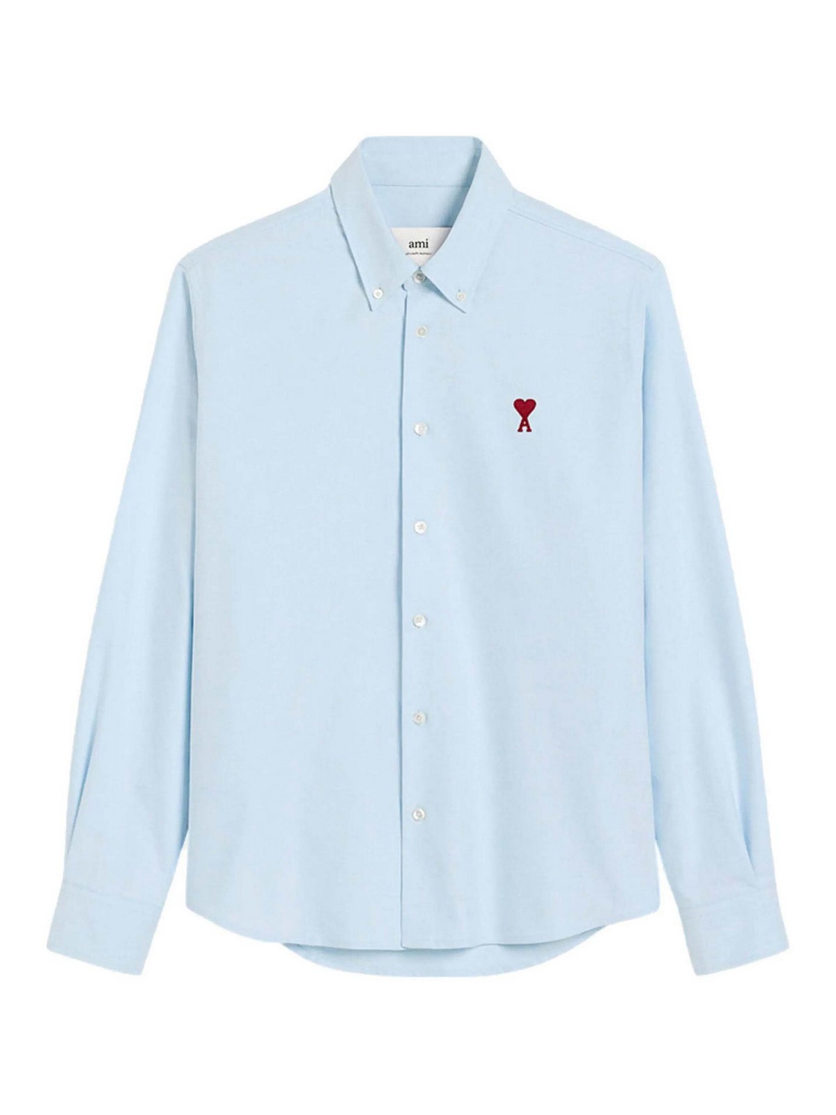 Light Blue Embroidered Logo Shirt
