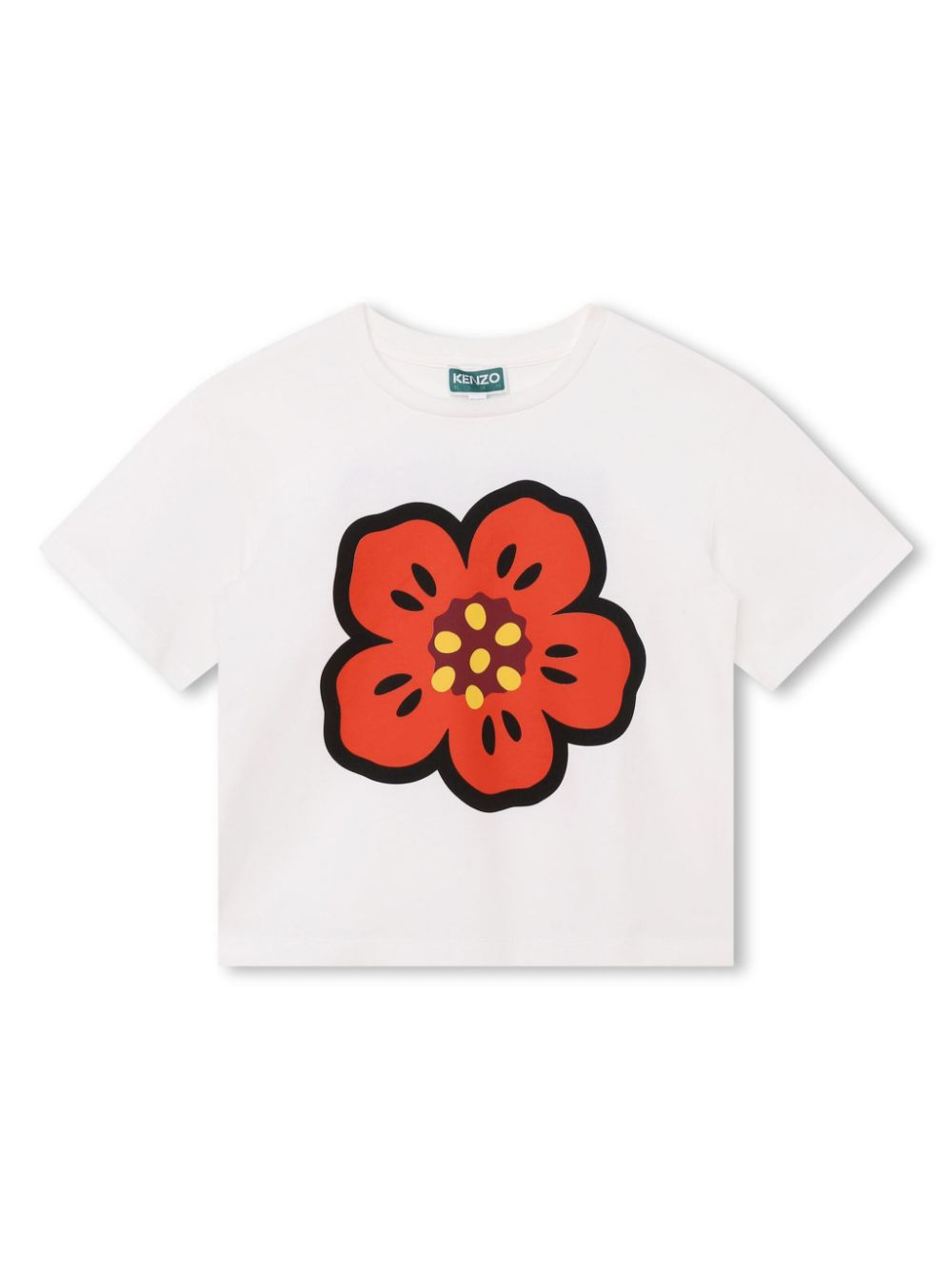Boke Flower-motif T-shirt - Neutrals