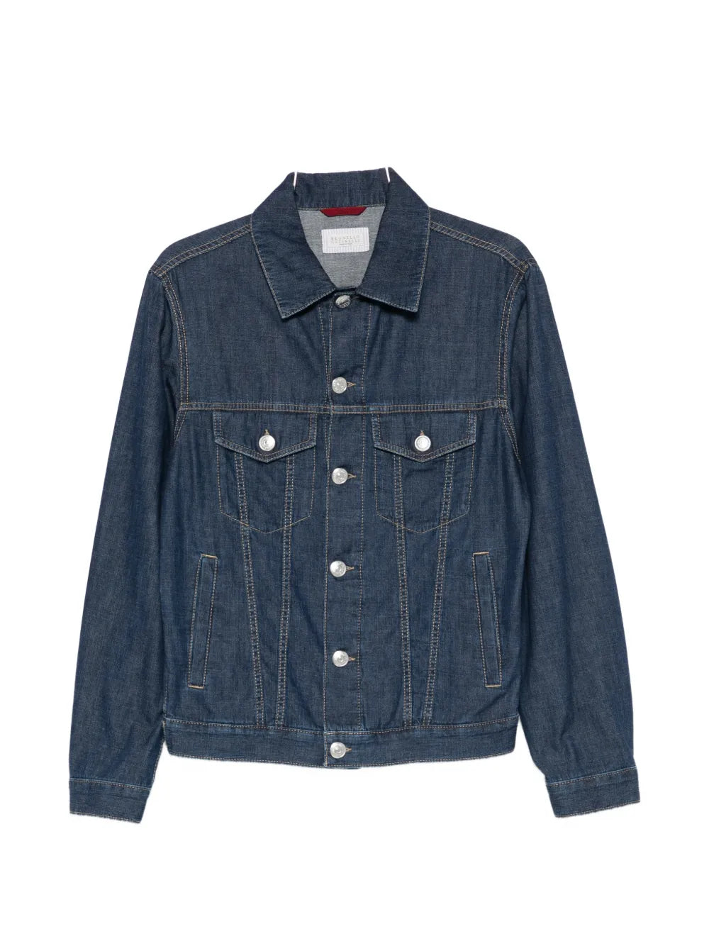 Button Denim Jacket — Blue