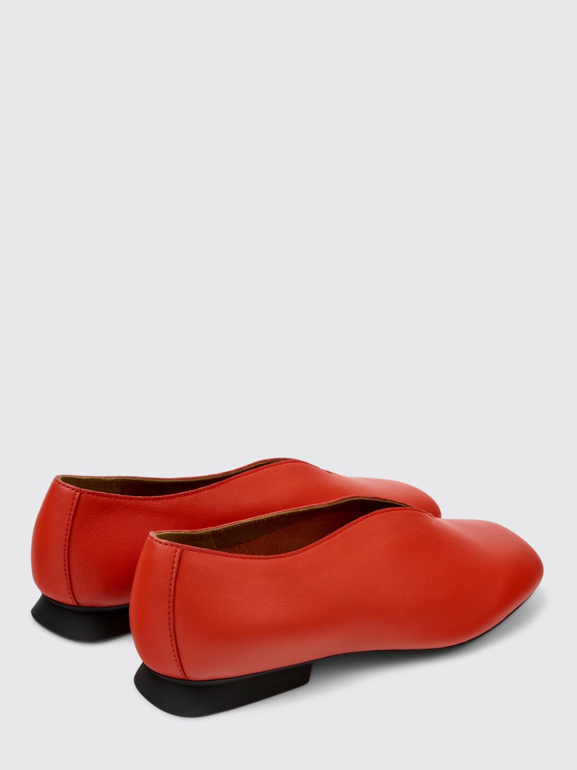 Ballet Flats Woman color Red