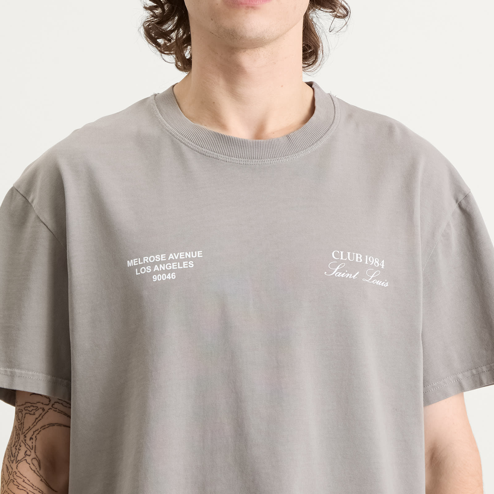 Men's Melrose T-Shirt Light Washed Grey