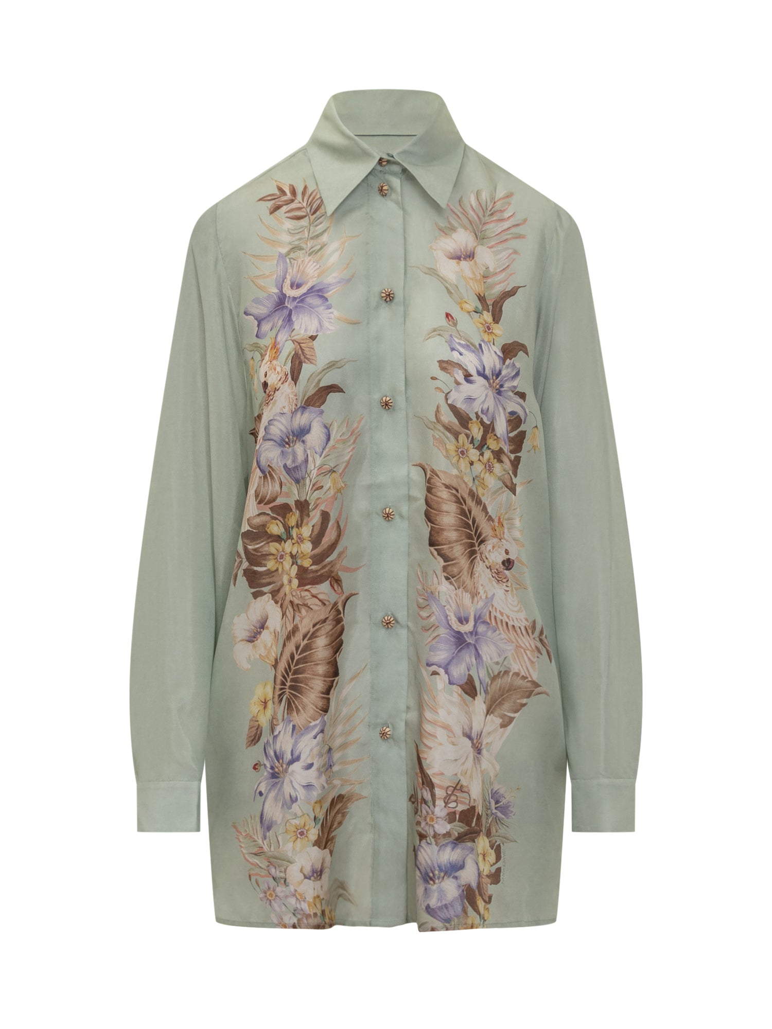 Floral Silk Shirt for Women - FW25 Collection