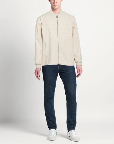 Man Jacket Beige Size L Polyamide