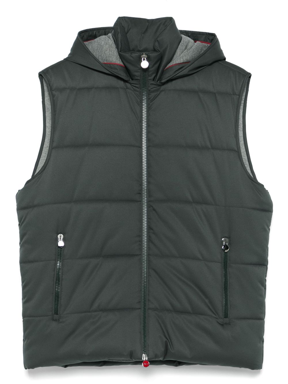 Hooded gilet - Green
