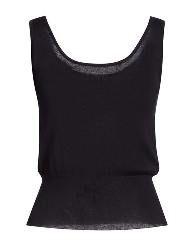Woman Top Black Size S Silk, Viscose