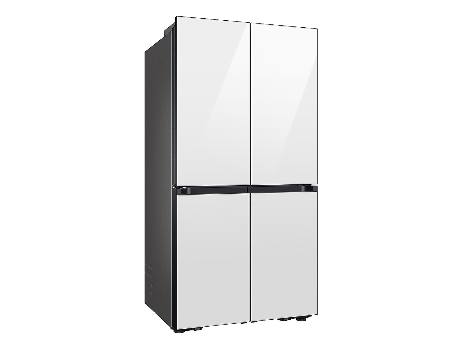Bespoke 4-Door Flex™ Refrigerator (29 cu. ft.) with Beverage Center™ in White Glass - (with Customizable Door Panel Colors)