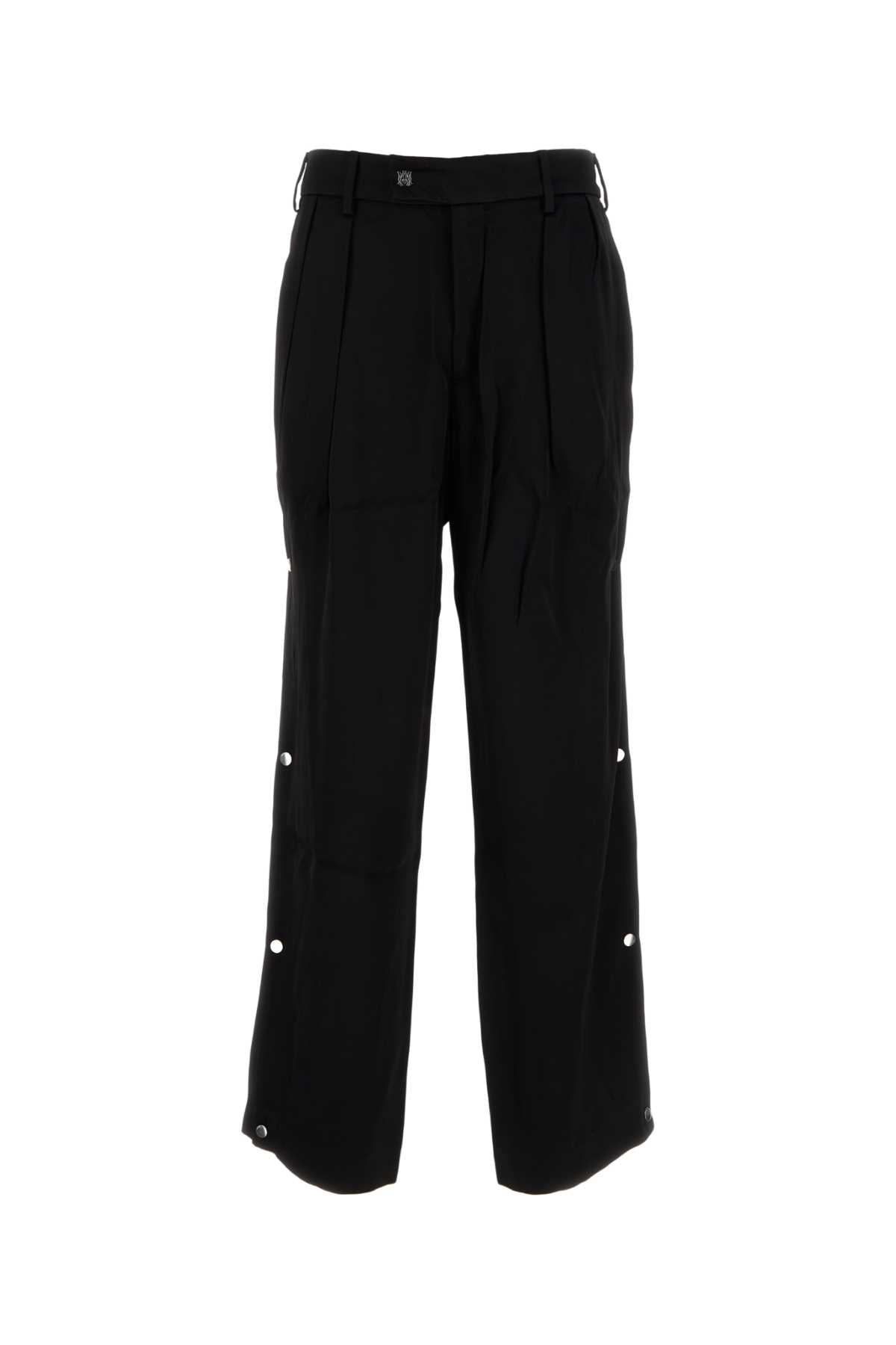 Viscose Trousers — Black