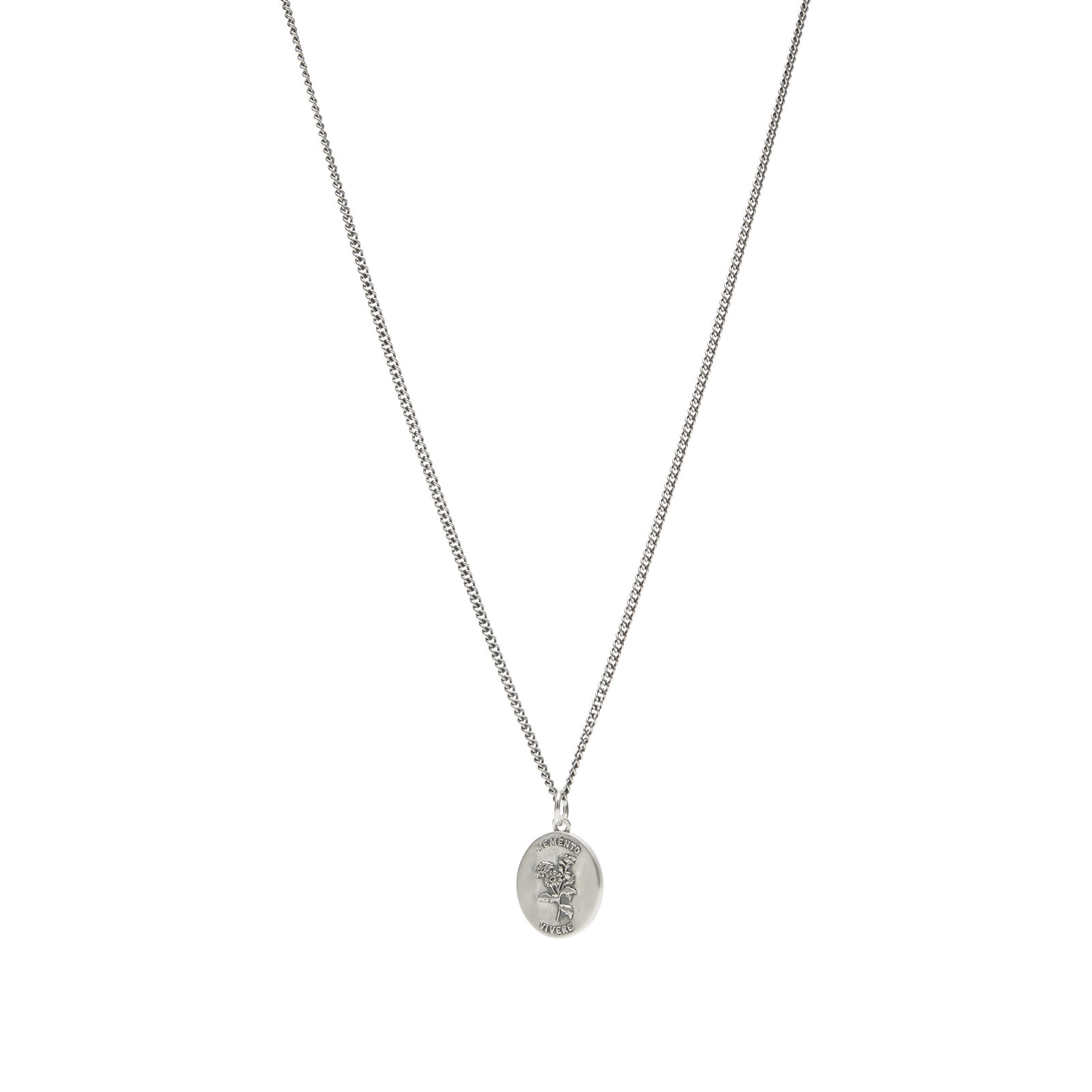 Men's Memento Necklace in Silver