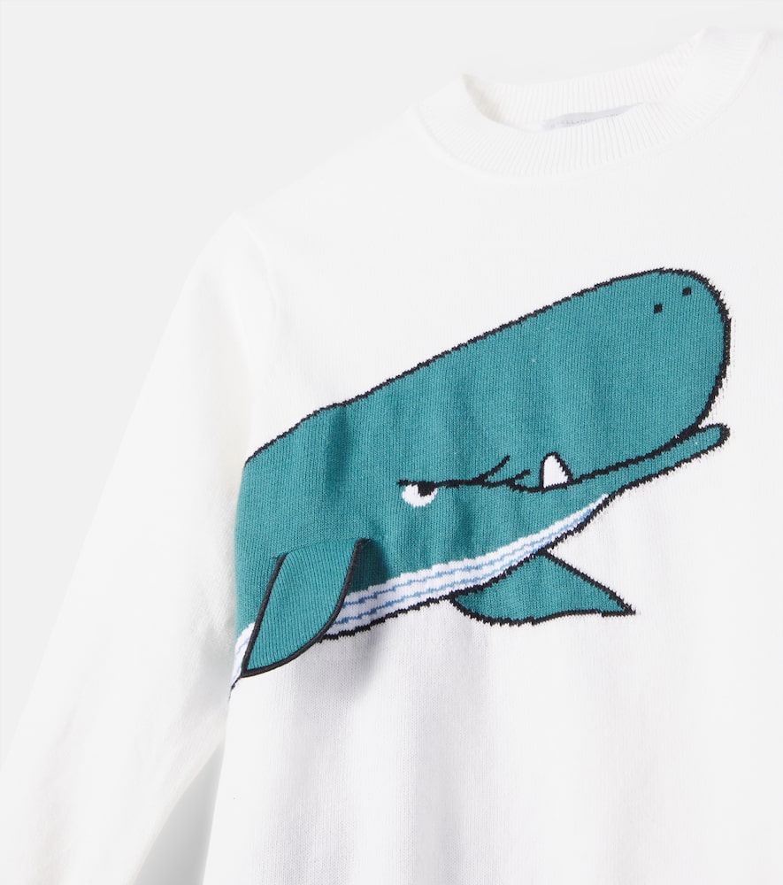 Printed cotton jersey sweatshirt