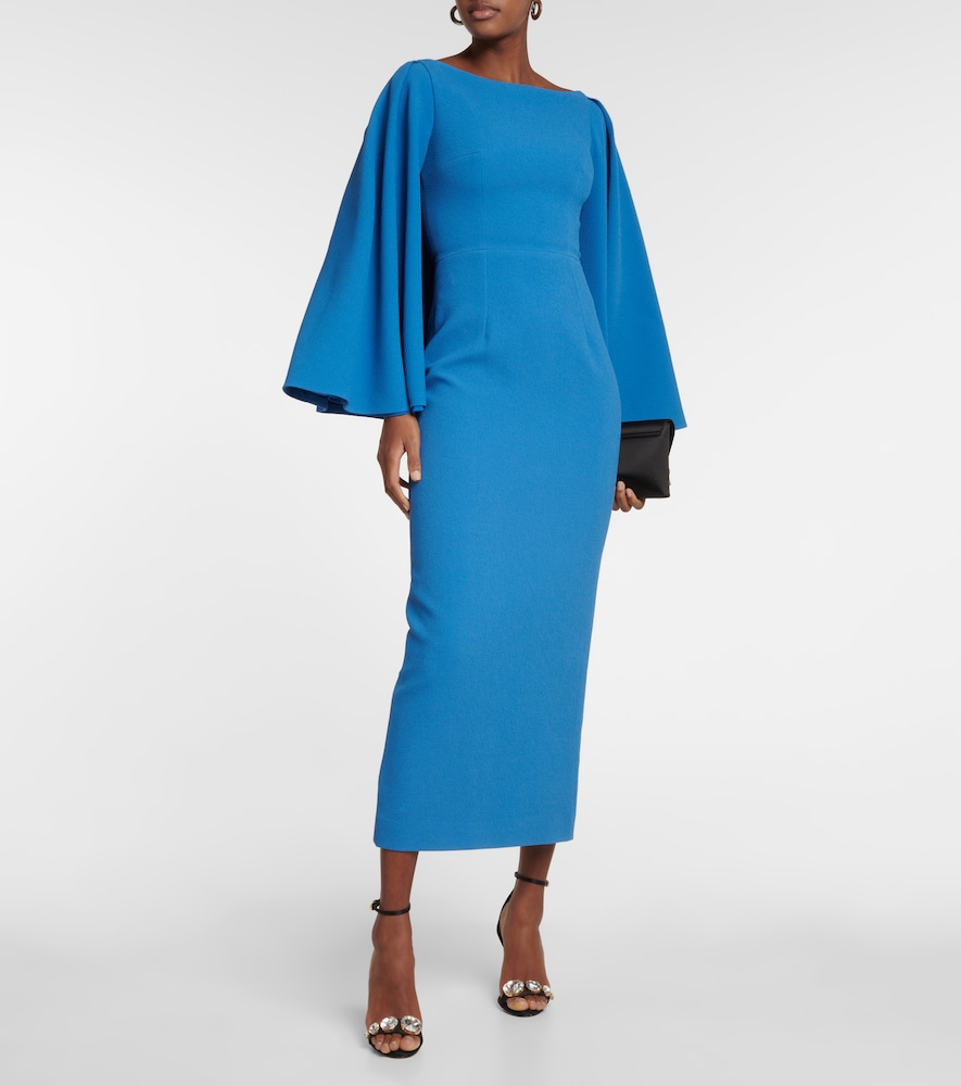 Niesha crêpe midi dress
