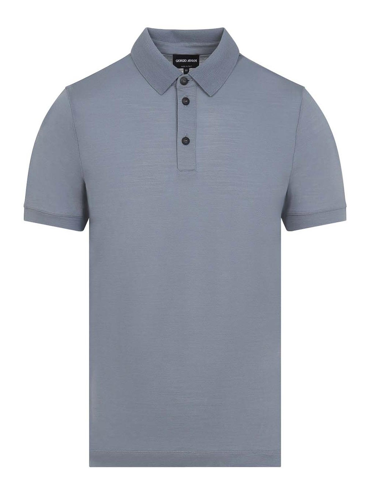 Giorgio Armani - cloud cotton polo collar regular fit shirt