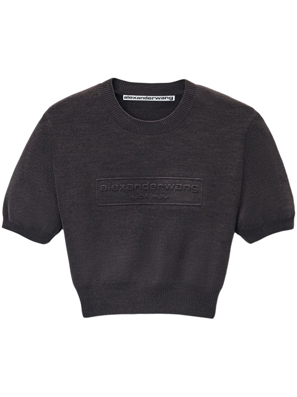 Logo-embossed T-shirt - Grey