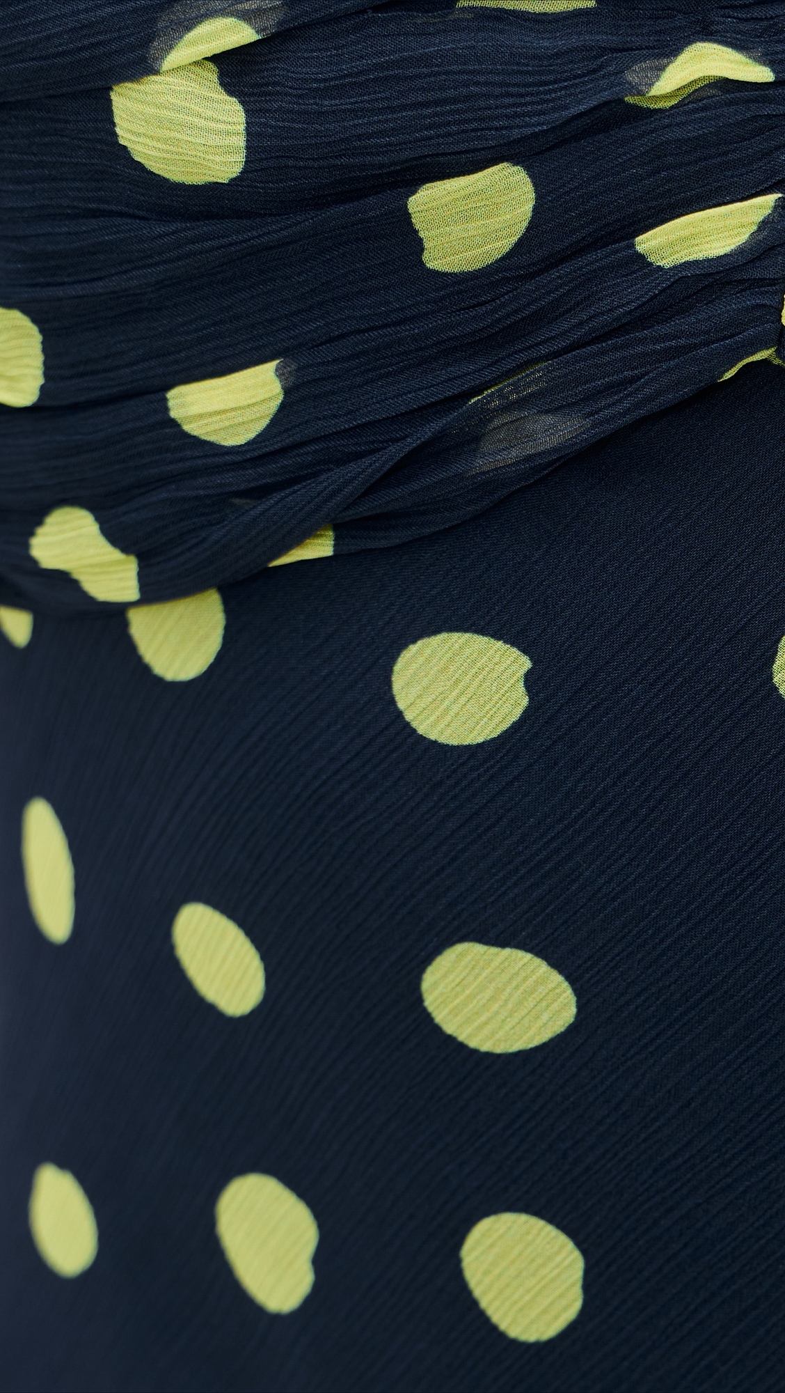 Selma Long Dress Polka Lemon