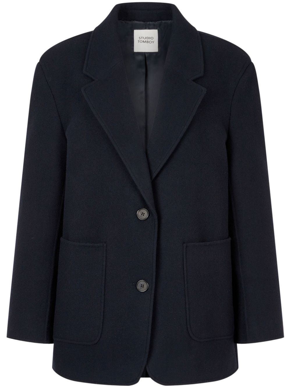 Single-breasted blazer - Neutrals